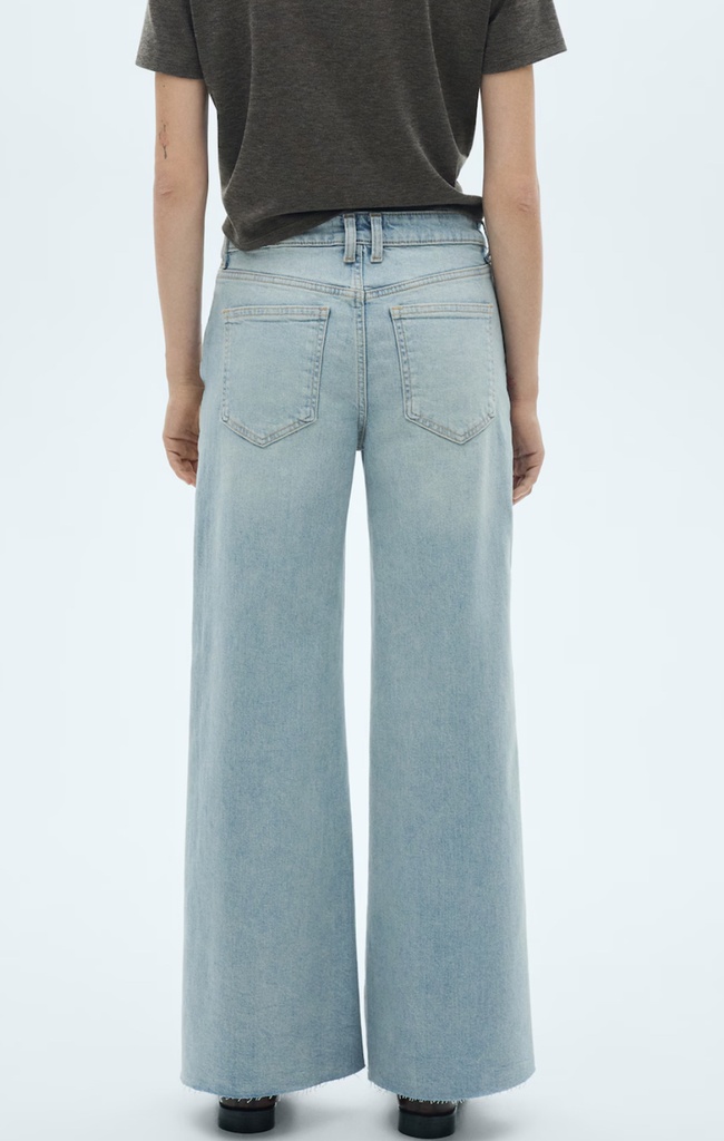 JEANS CULOTTE TIRO MEDIO