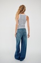 CAMISETA RIB TIRANTES AZUL