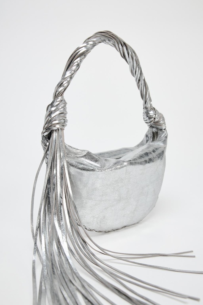 BOLSO FLECOS EFECTO METALIZADO