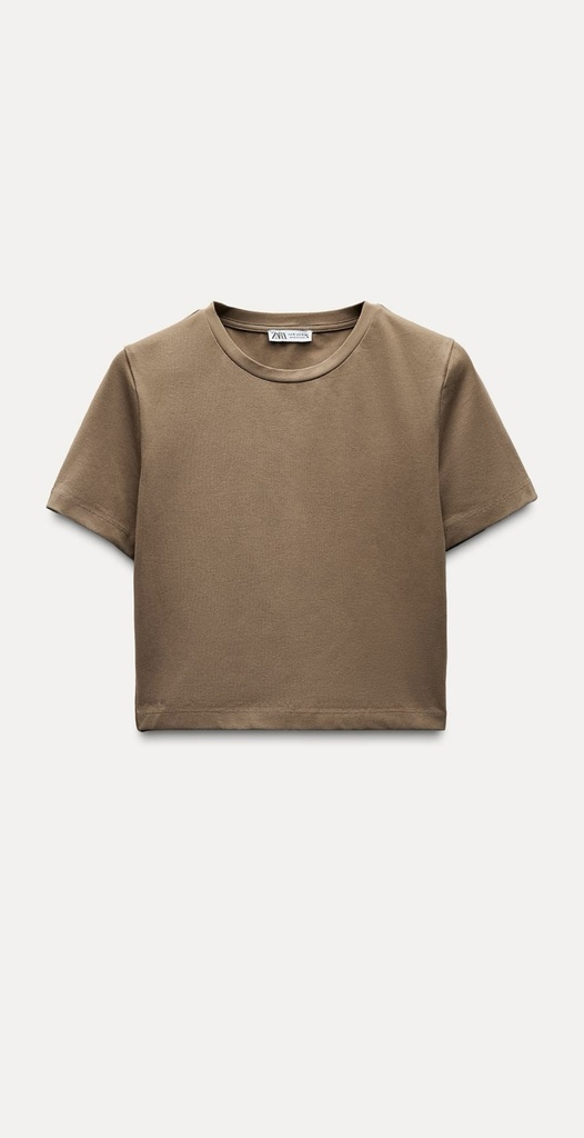 CAMISETA ELASTICA CROPPED