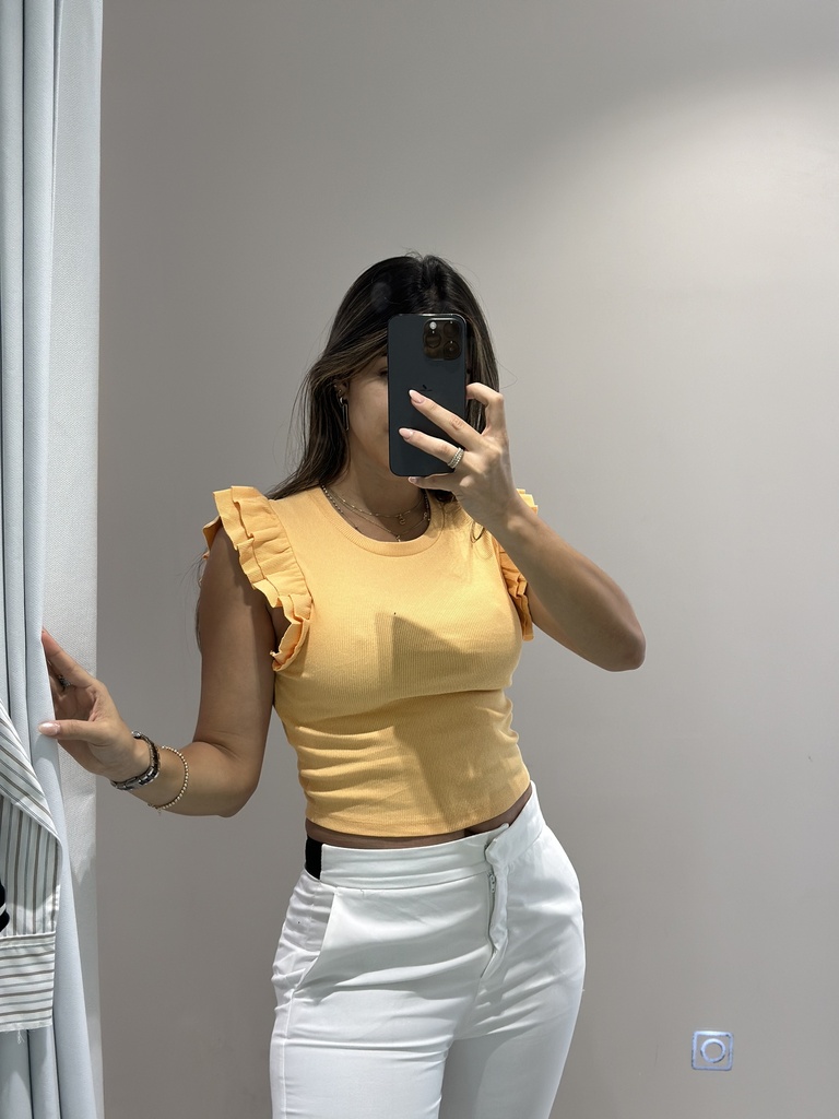 CAMISETA MANGA VOLANTES 