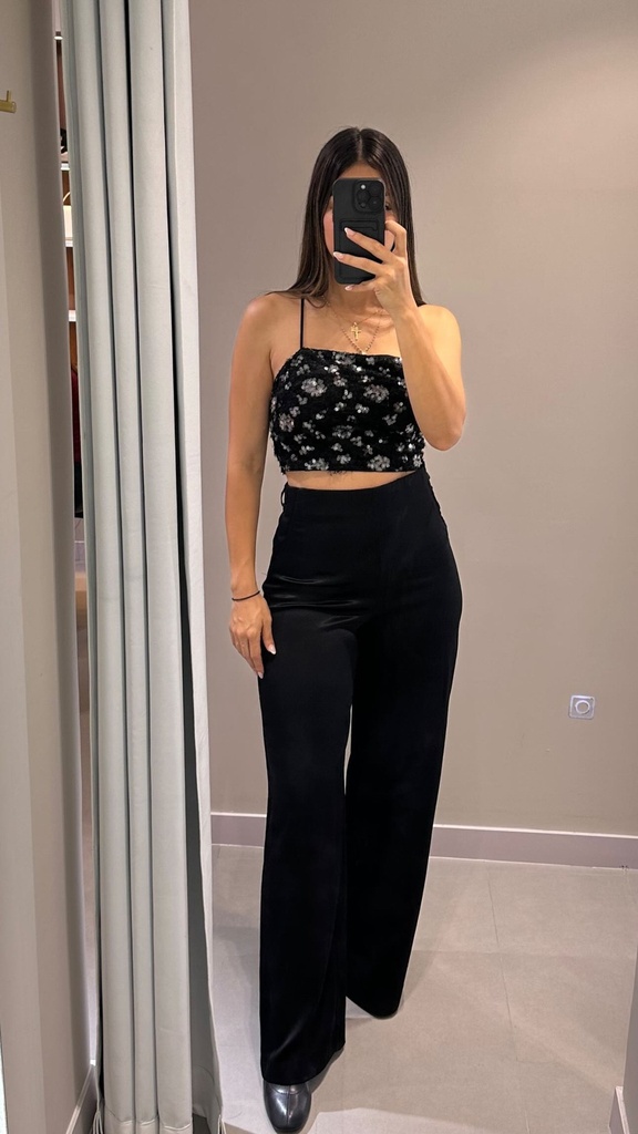 CROP TOP LENTEJUELAS