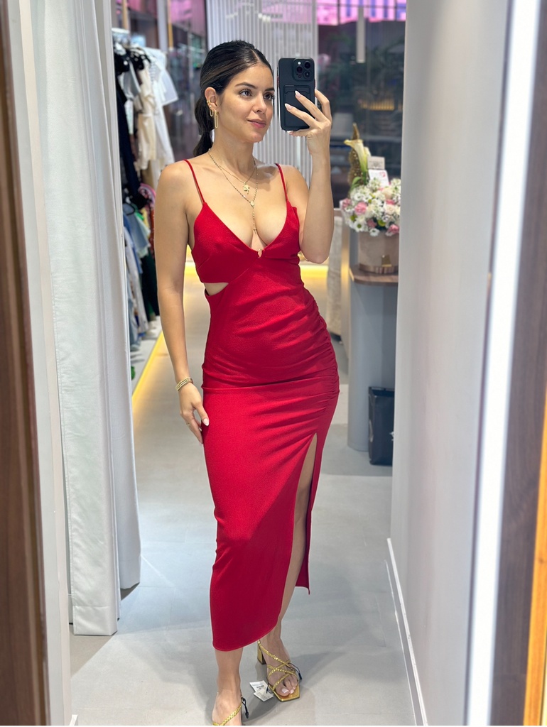 VESTIDO MIDI C/O