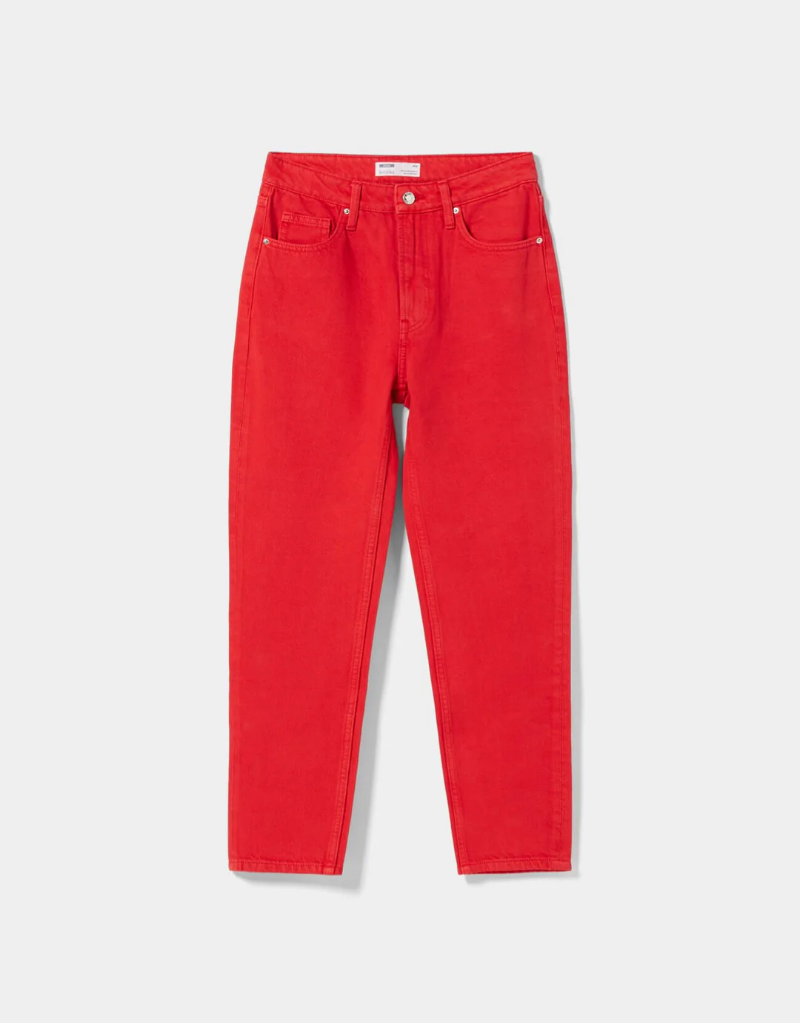 JEANS ROJOS RECTO 
