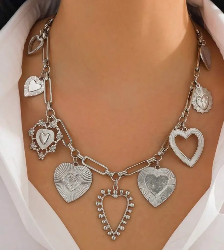 COLLAR CORAZON PLATA