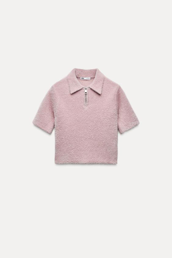 TOP POLO EFECTO PELO