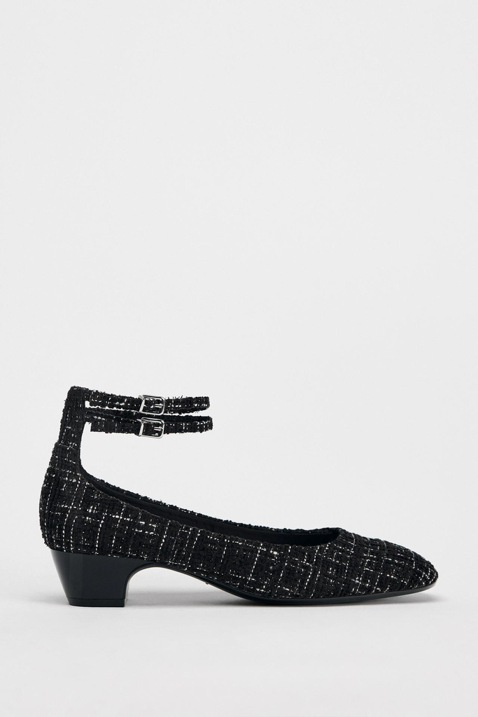ZAPATO TACÓN TEJIDO