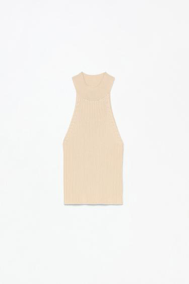 TOP CUELLO HALTER CANALÉ