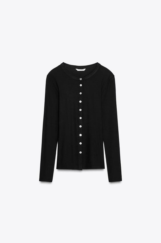 CAMISETA RIB BOTONES