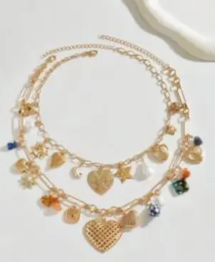 COLLAR CORAZON Y CERAMICA