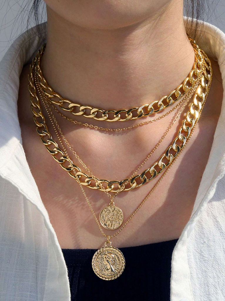 COLLAR MULTICAPAS MONEDA