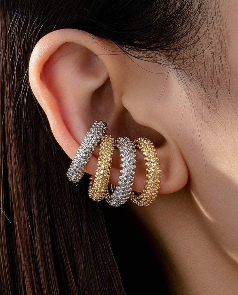 EARCUFF PLATA DORADO