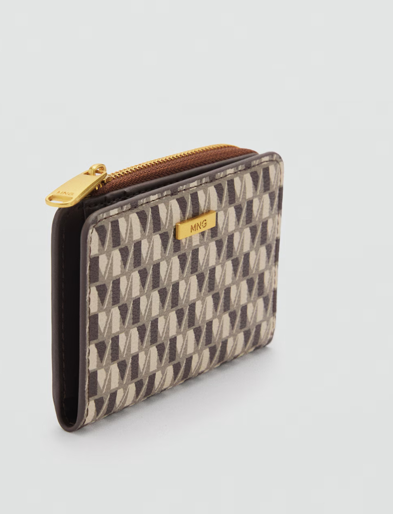BILLETERA ESTAMPADA MARRON