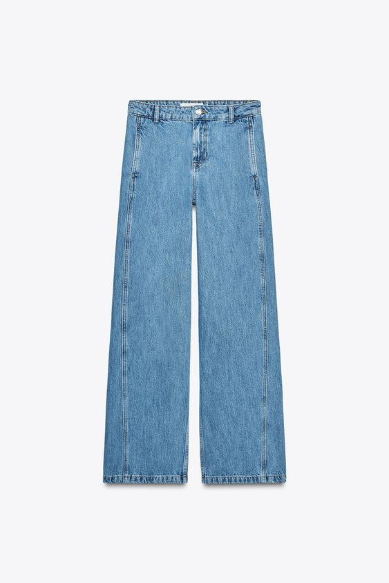 JEANS Z1975 STRAIGHT TIRO ALTO COSTURA ADELANTADA