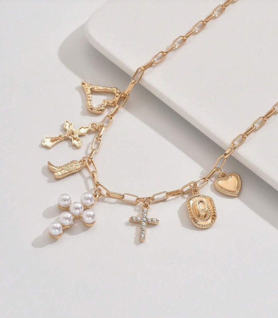 COLLAR CRUZ PERLA