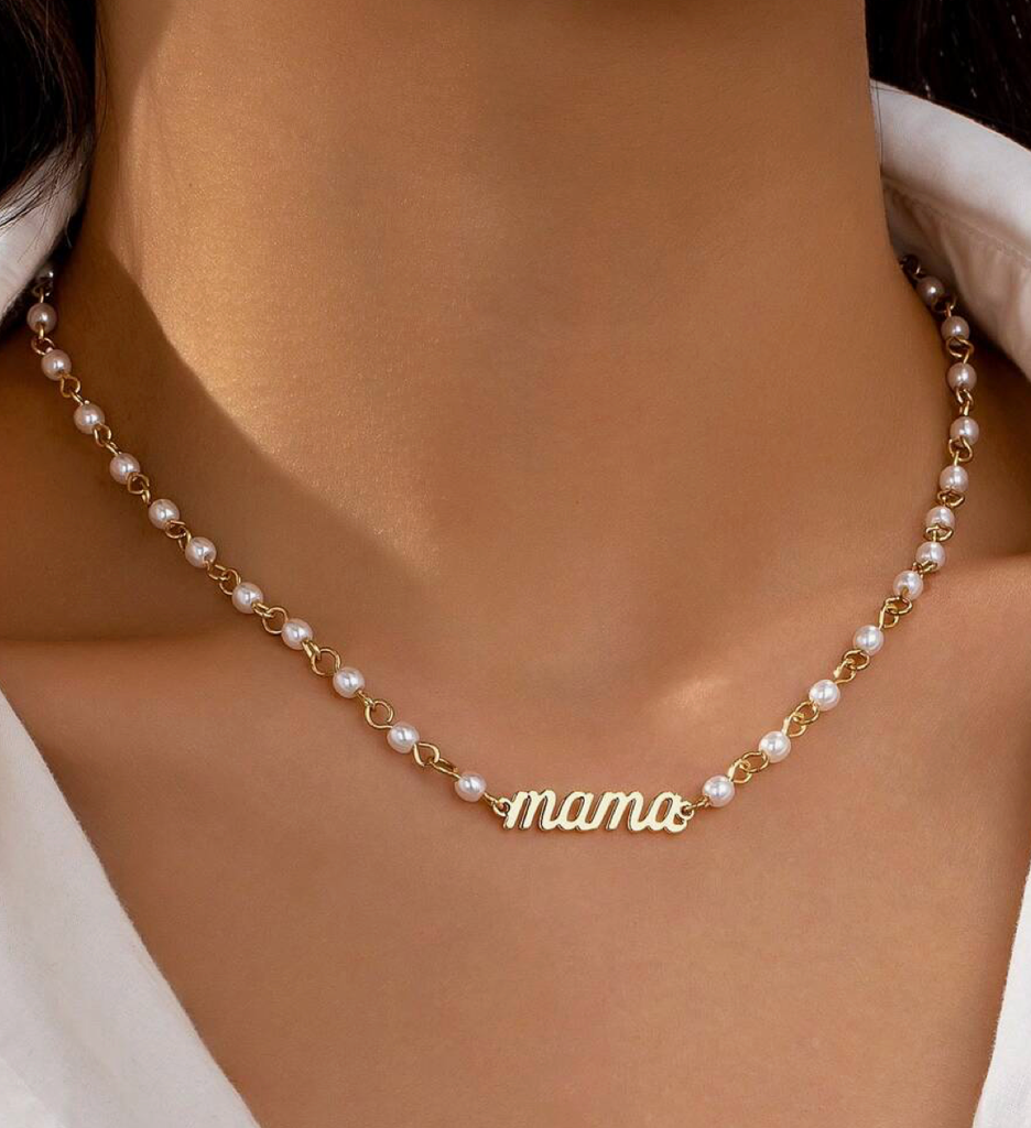 CADENA MAMA CON PERLA