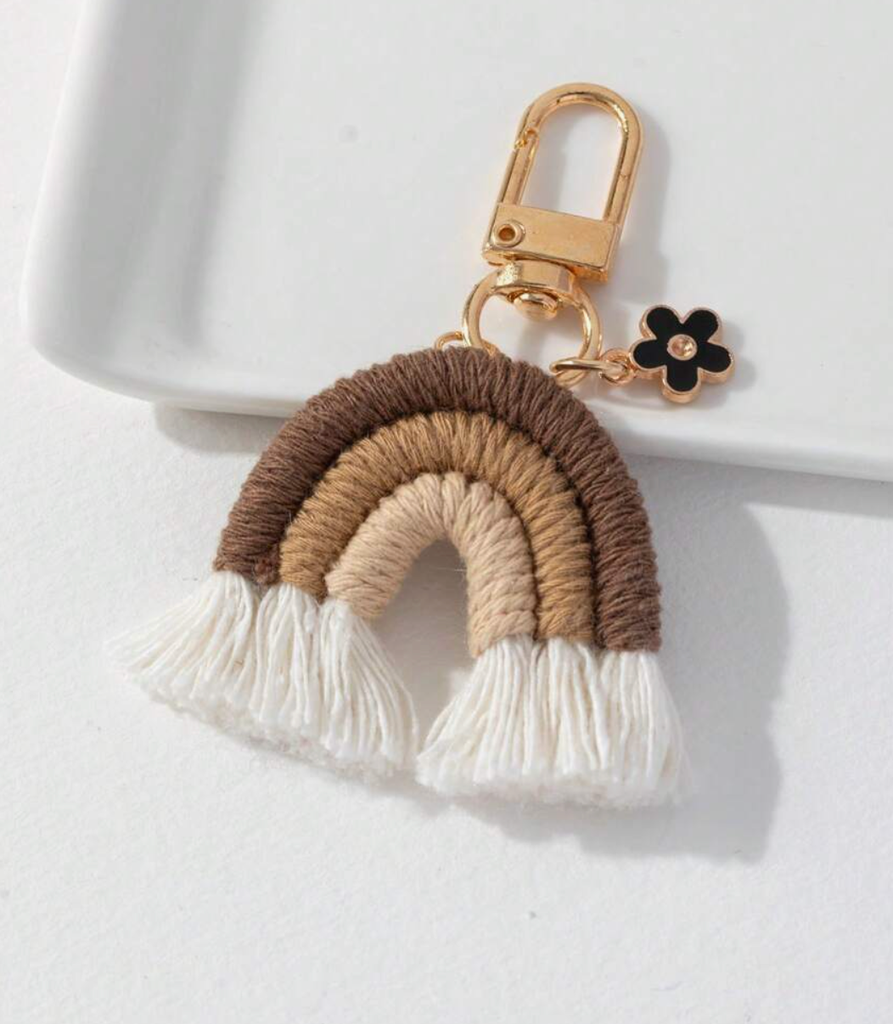 LLAVERO ARCOIRIS MARRON