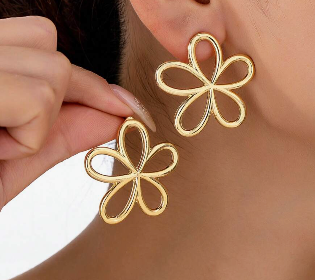 ZARCILLOS SILUETA FLOR