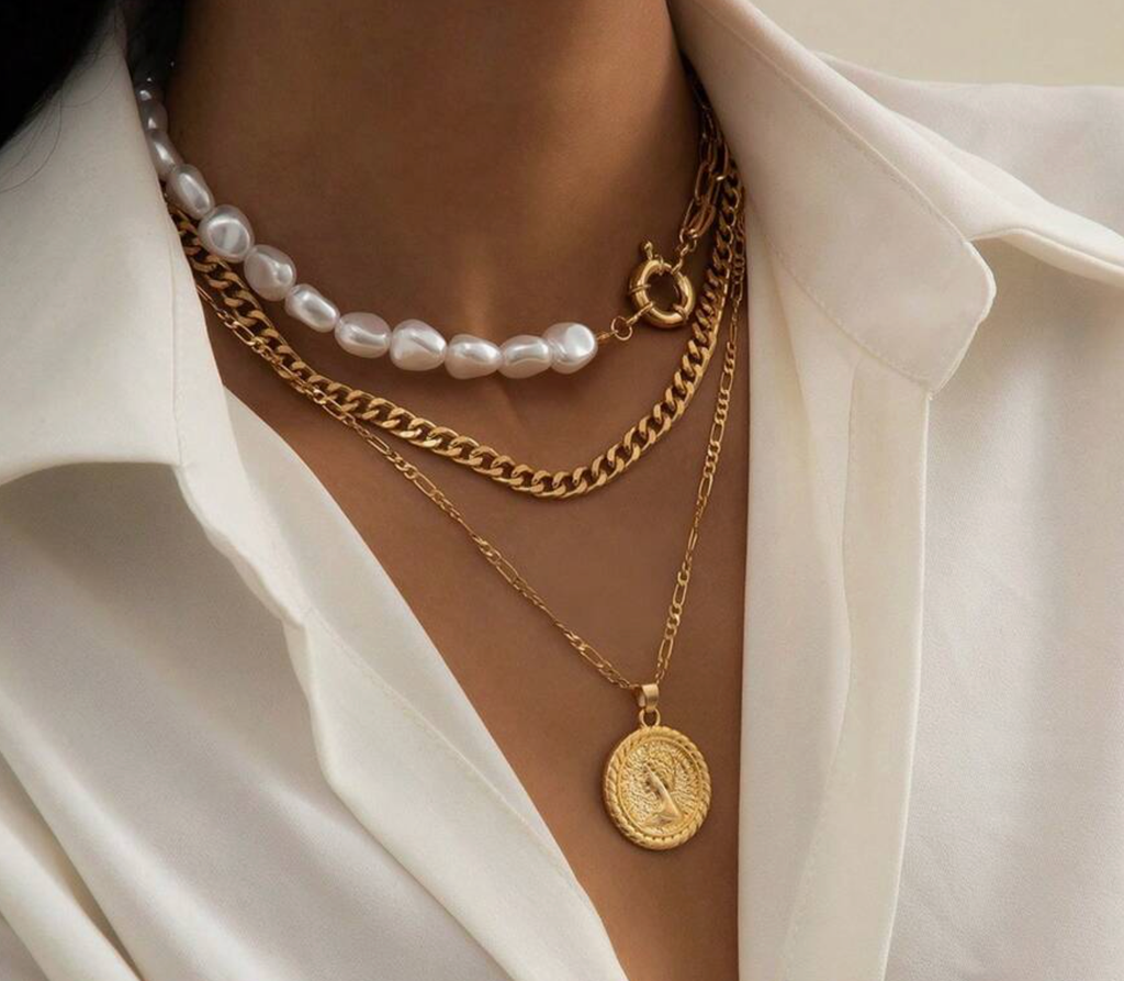 COLLAR PERLA Y CADENA