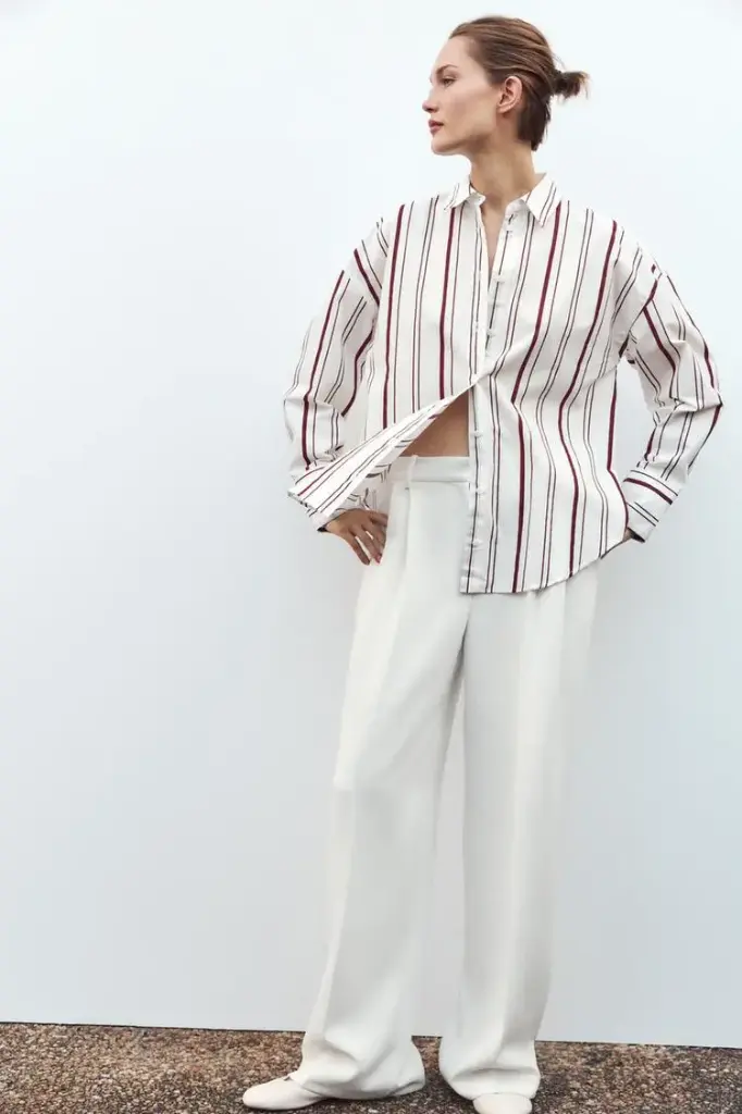CAMISA RAYA POPELIN