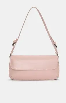 BOLSO DE HOMBRO SOLAPA ROSA