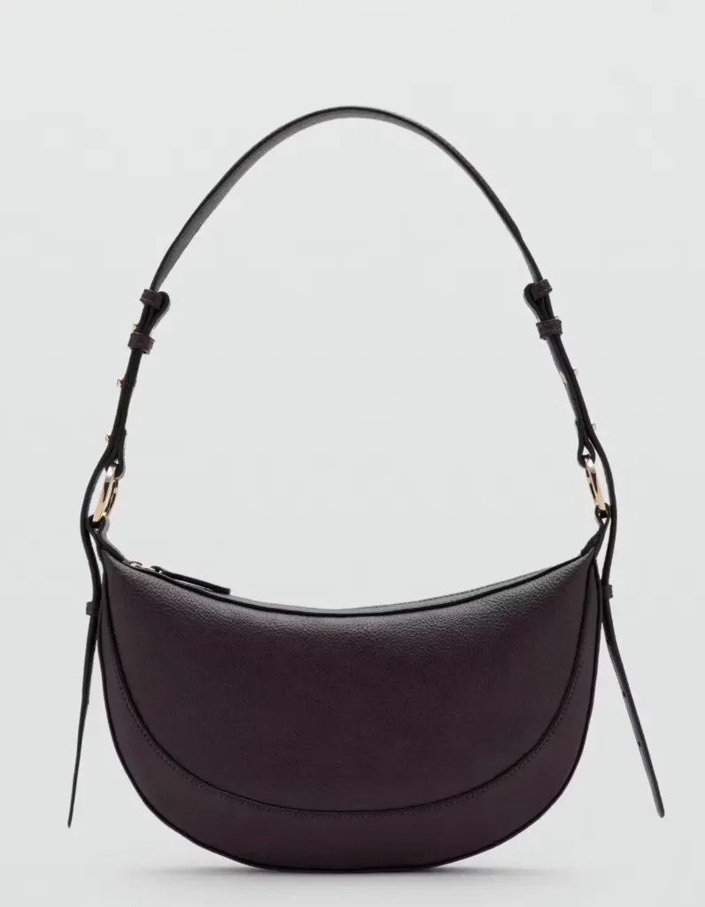 BOLSO HOMBRO OVALADO VINO