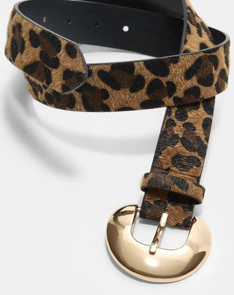 CINTURON HEBILLA LUNA LEOPARDO