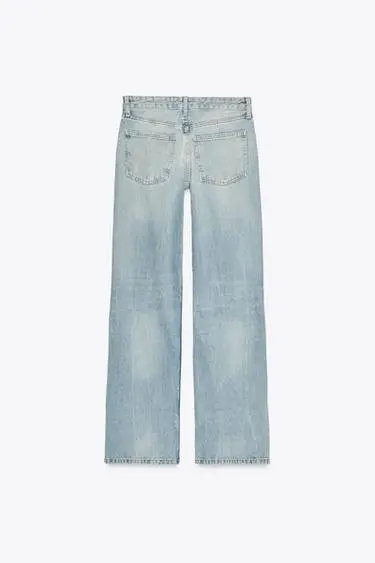 JEANS TRF WIDE LEG TIRO MEDIO #014