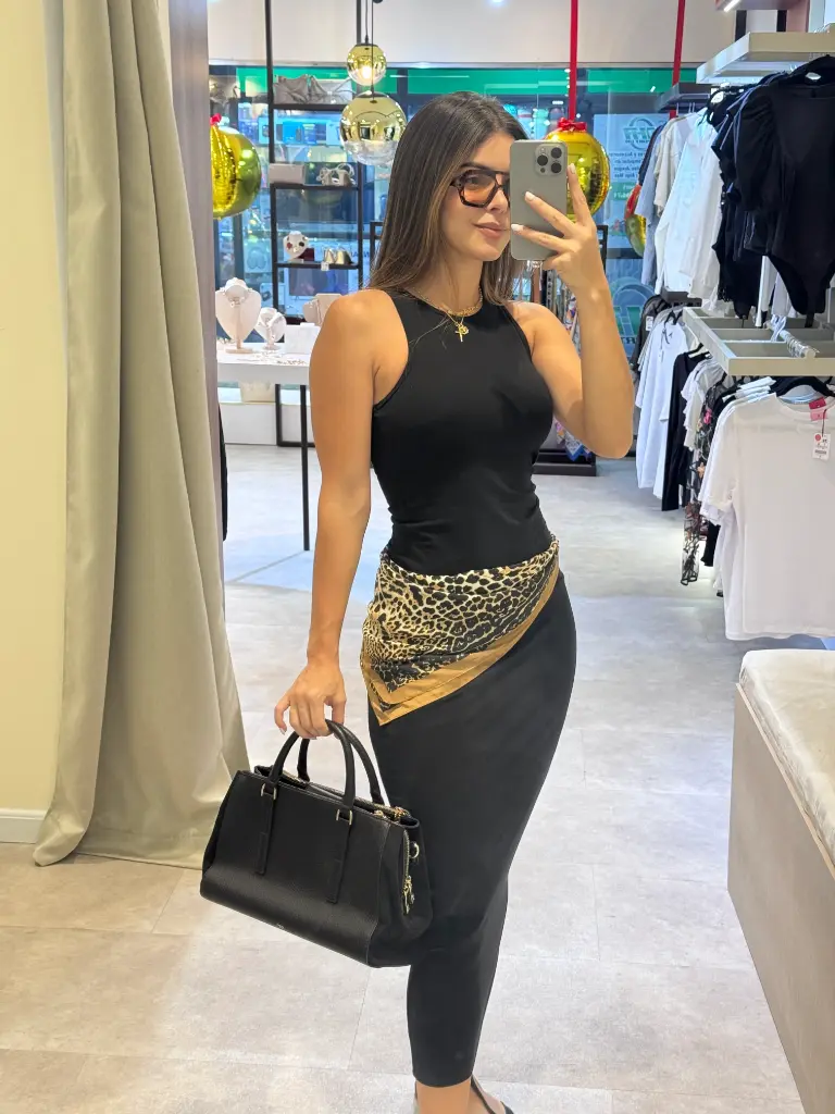 VESTIDO MIDI CUELLO HALTER