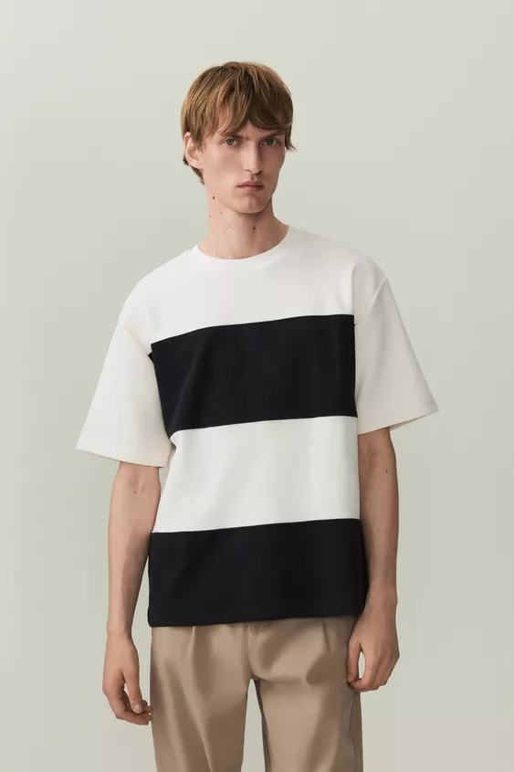 CAMISETA INTERLOCK RAYAS