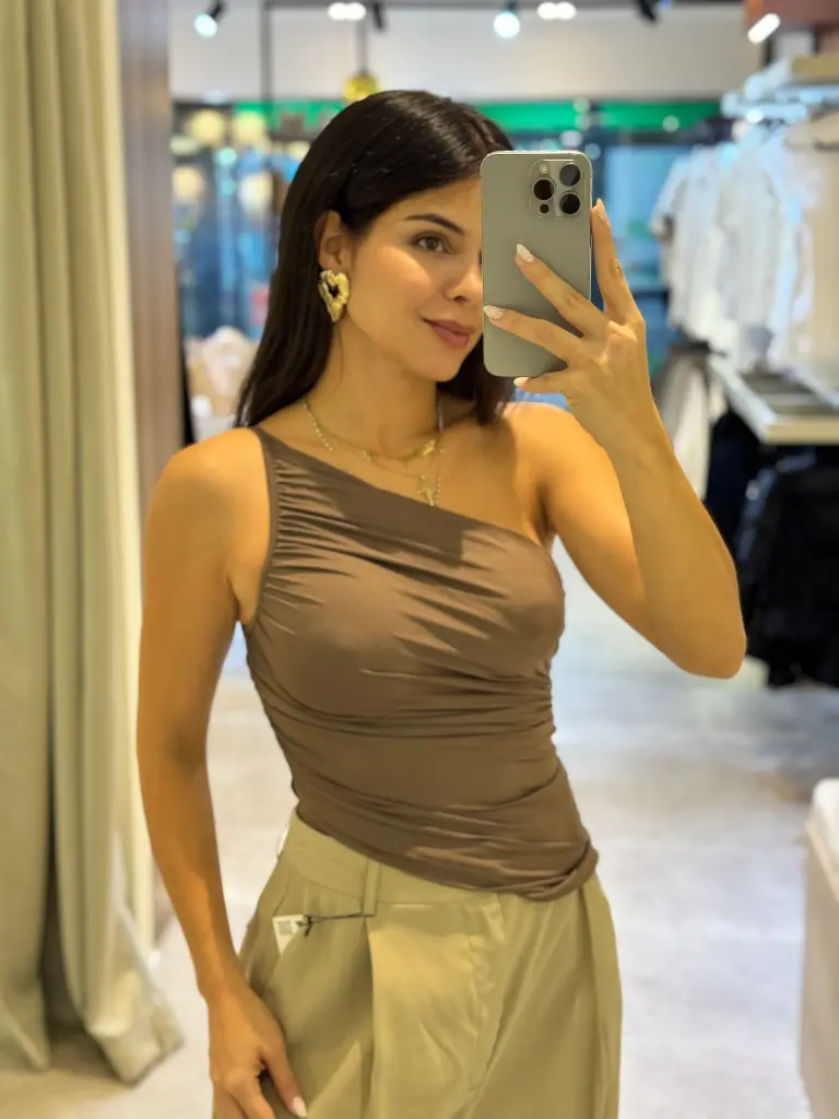 BODY DRAPEADO GRIS TOPO
