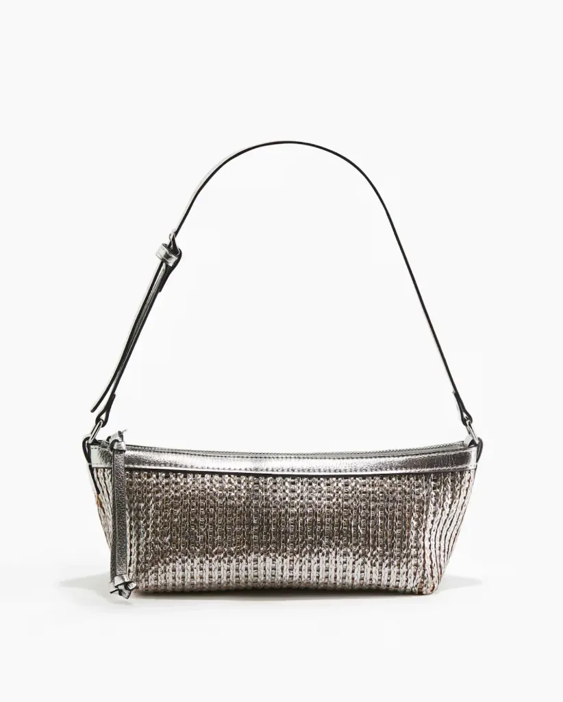 BOLSO DE HOMBRO PLATA