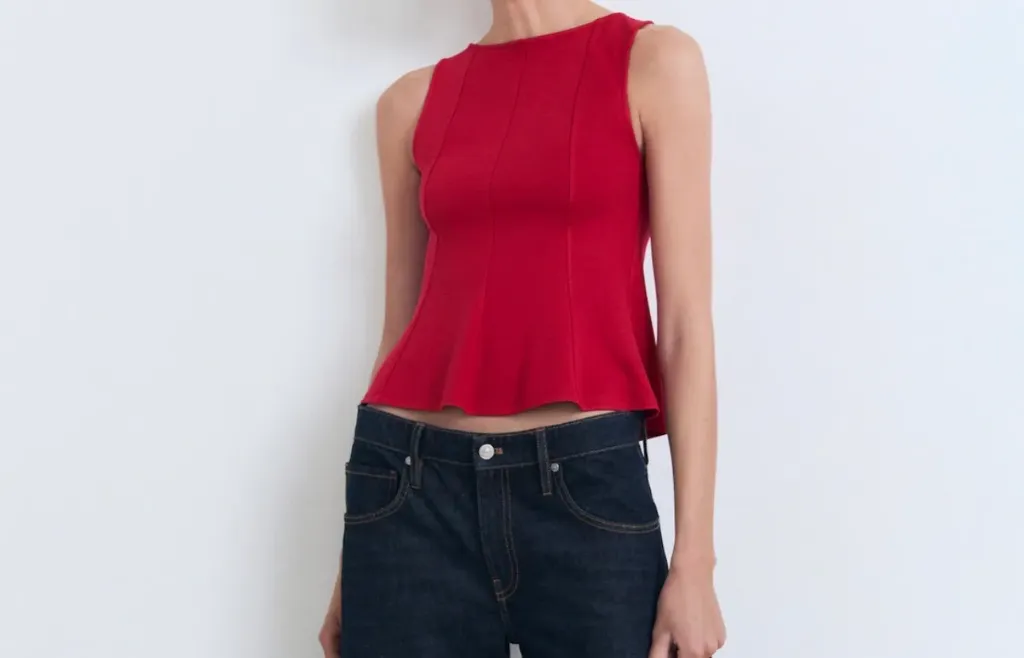 TOP PEPLUM COSTURA