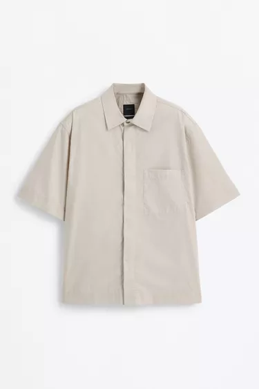 CAMISA POPELIN GRIS