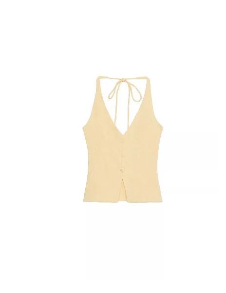 TOP CHALECO TEXTURA