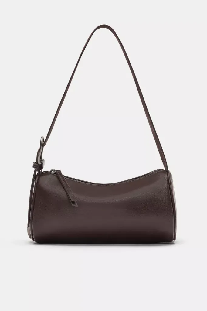 BOLSO DE HOMBRO HEBILLA MARRON