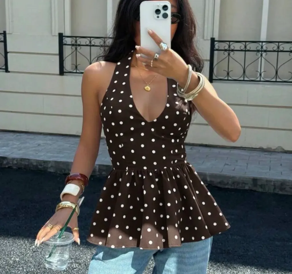TOP PEPLUM LUNARES