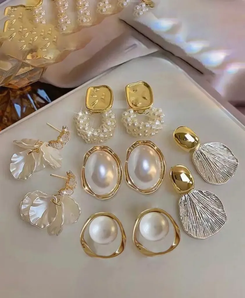 PENDIENTES DORADO PERLA