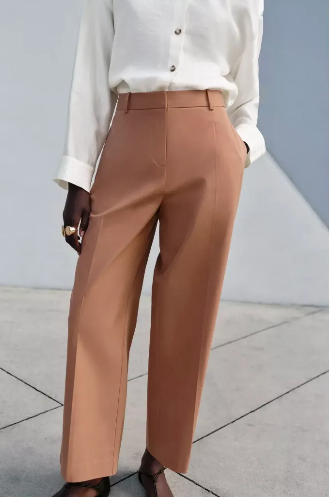 PANTALON RECTO PINZAS (S)