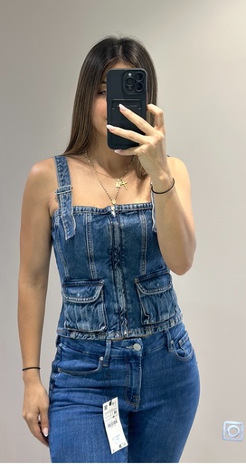 TOP DENIM TIRAS