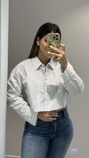 CAMISA CROP RAYAS