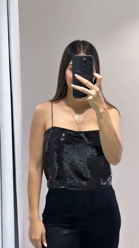 CROP TOP LENTEJUELAS 