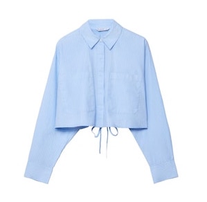 CAMISA POPELIN CORTA AZUL