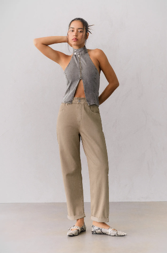 PANTALON PAPERBAG RECTO