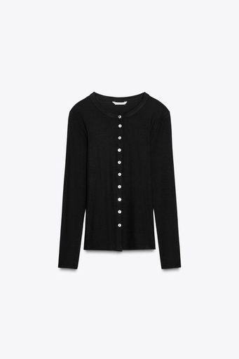 CAMISETA RIB BOTONES