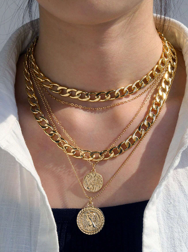 COLLAR MULTICAPAS MONEDA