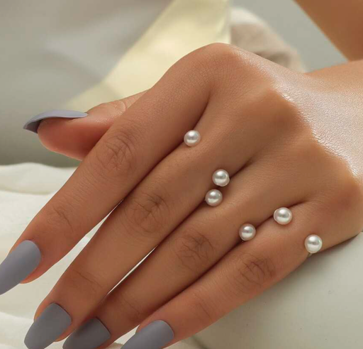 ANILLOS DOBLE PERLA