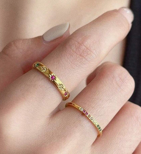 ANILLOS FINOS ESTRELLAS