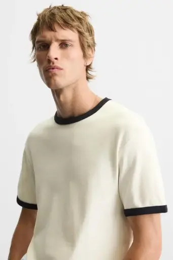 CAMISETA RIB CONTRASTE